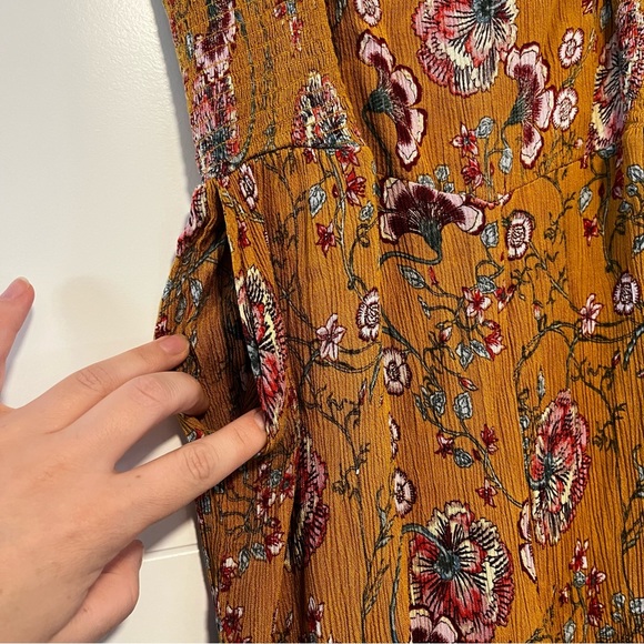 Patrons of Peace | Floral Mustard Jumpsuit - Picture 6 of 14